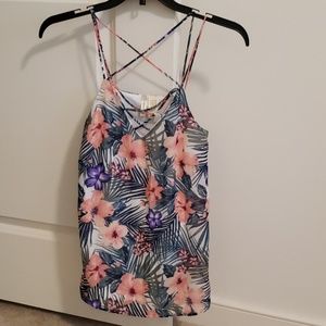 Tropical Flower & Greenery Tank
